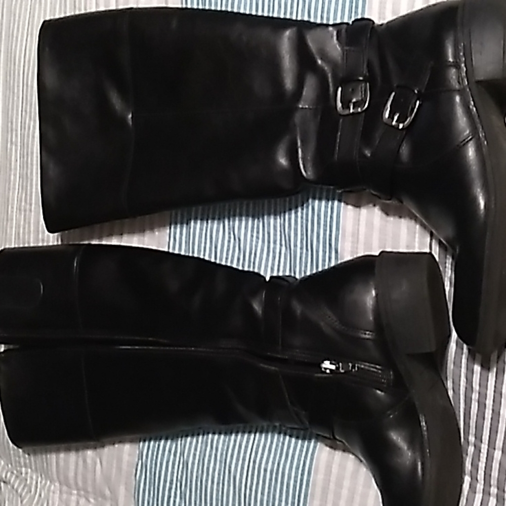 Arizona, size 8, Over the calf, Black Boot